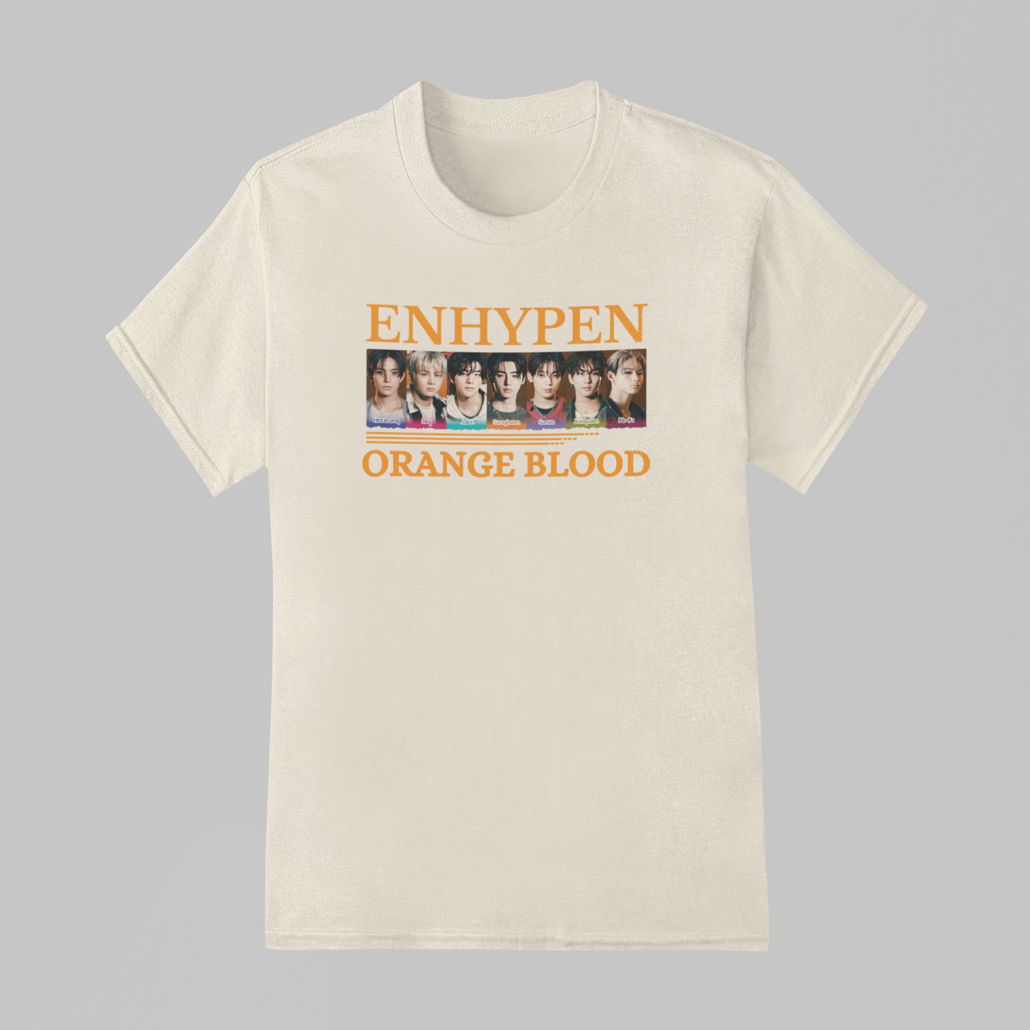 Camiseta Básica Enhypen Orange Blood