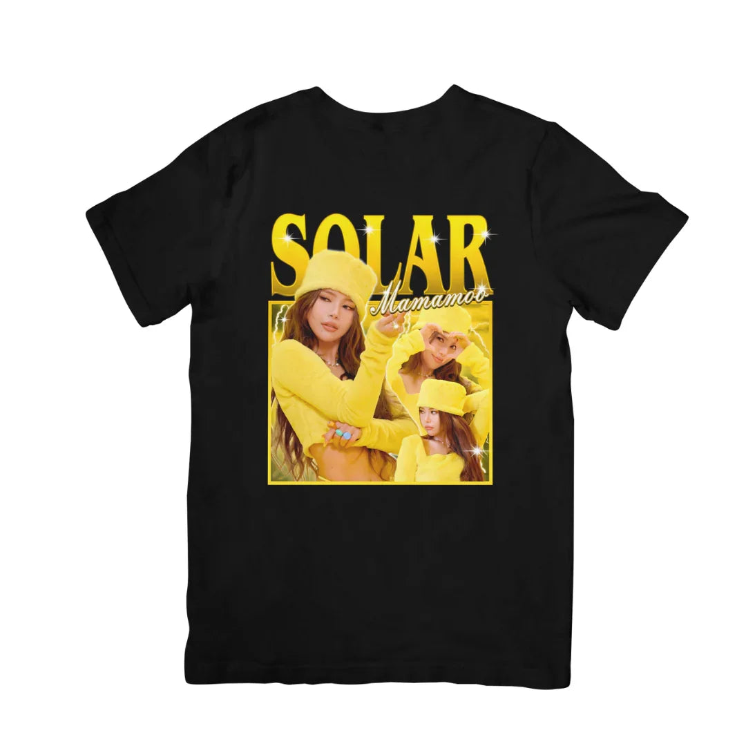 Camiseta Básica Mamamoo Solar - preto
