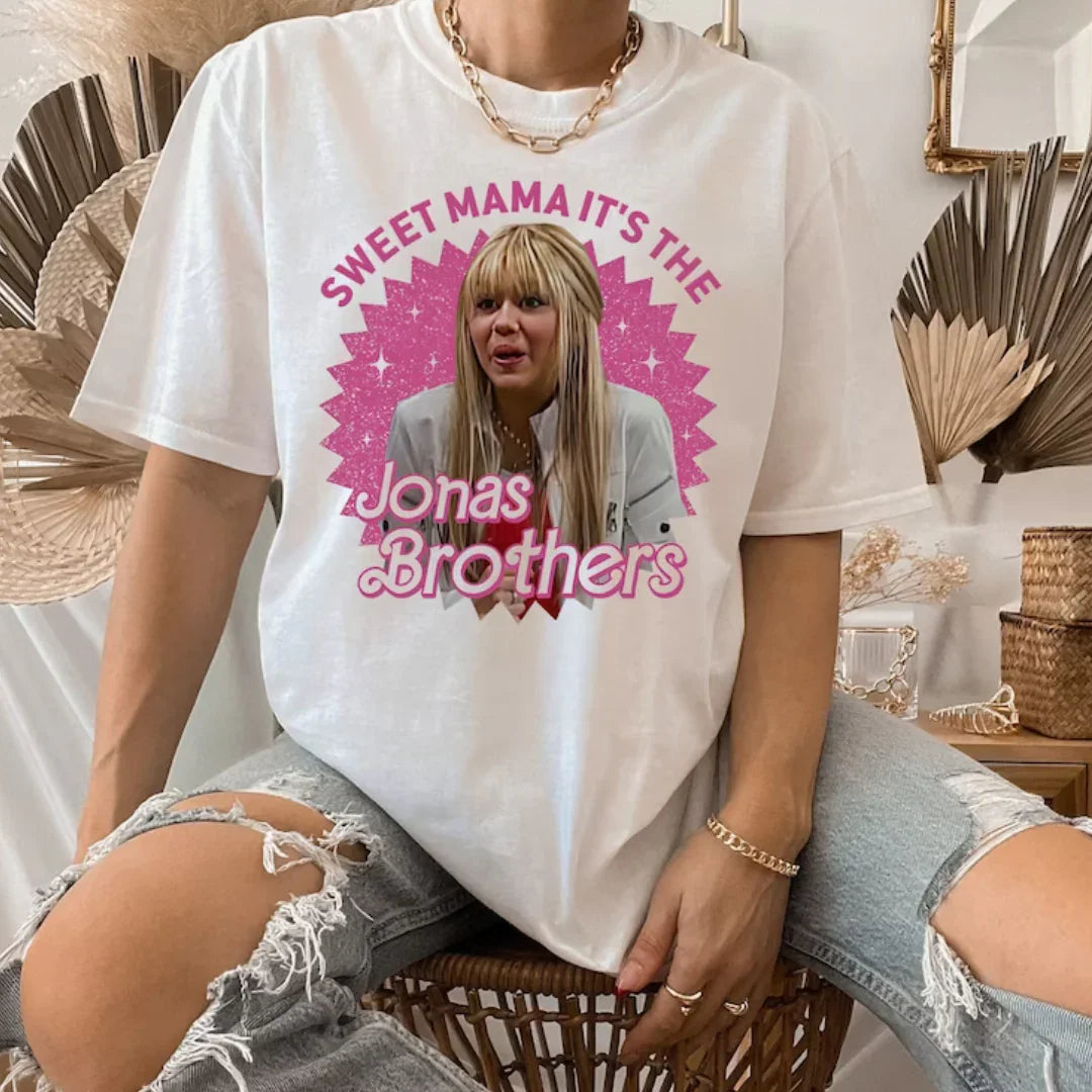 Camiseta Básica Jonas Brothers Sweet Mama It's The J.Brothers Branco