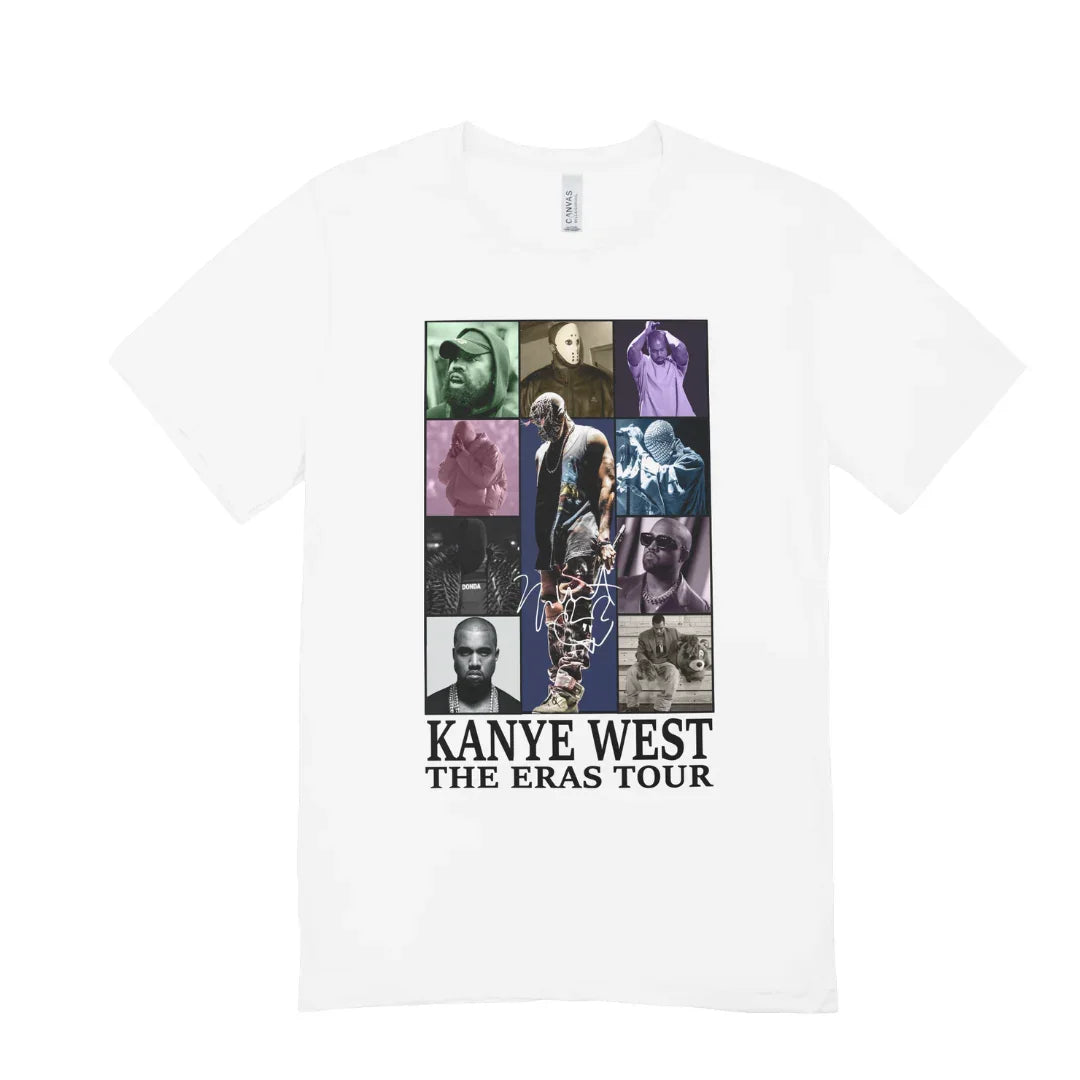 Camiseta Básica Kanye West The Eras Tour Branco