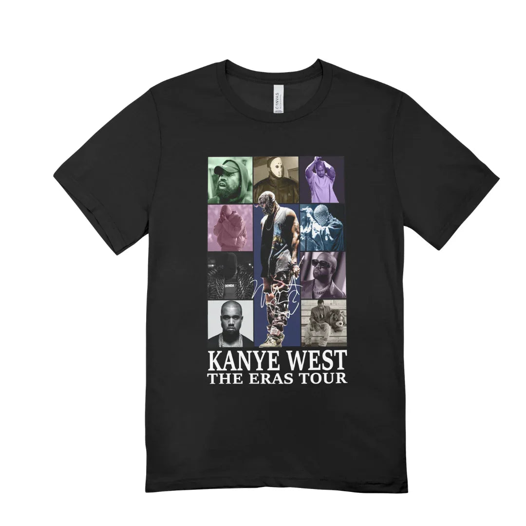 Camiseta Básica Kanye West The Eras Tour Preto