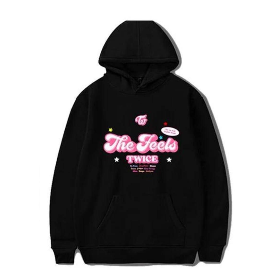 Moletom Canguru Twice The Feels - preto