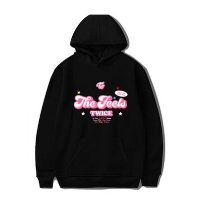 Moletom Canguru Twice The Feels - preto