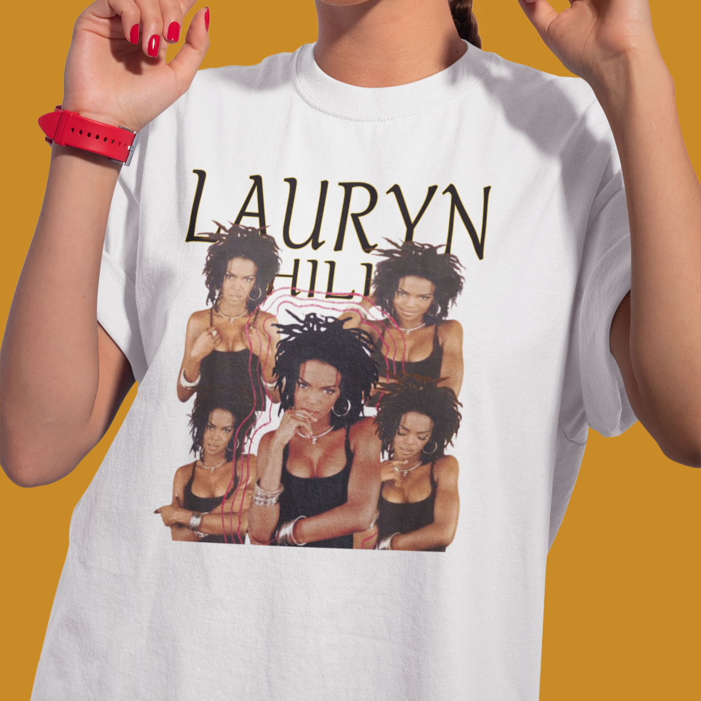 Camiseta Básica Lauryn Hill Retro 90'S