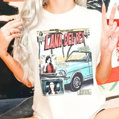 Camiseta Básica Lana Del Rey Vintage Lovers