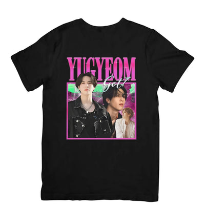 Camiseta Básica GOT7 Yugyeom Graphic - preto