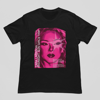 Camiseta Básica Zara Larsson Pink Photo