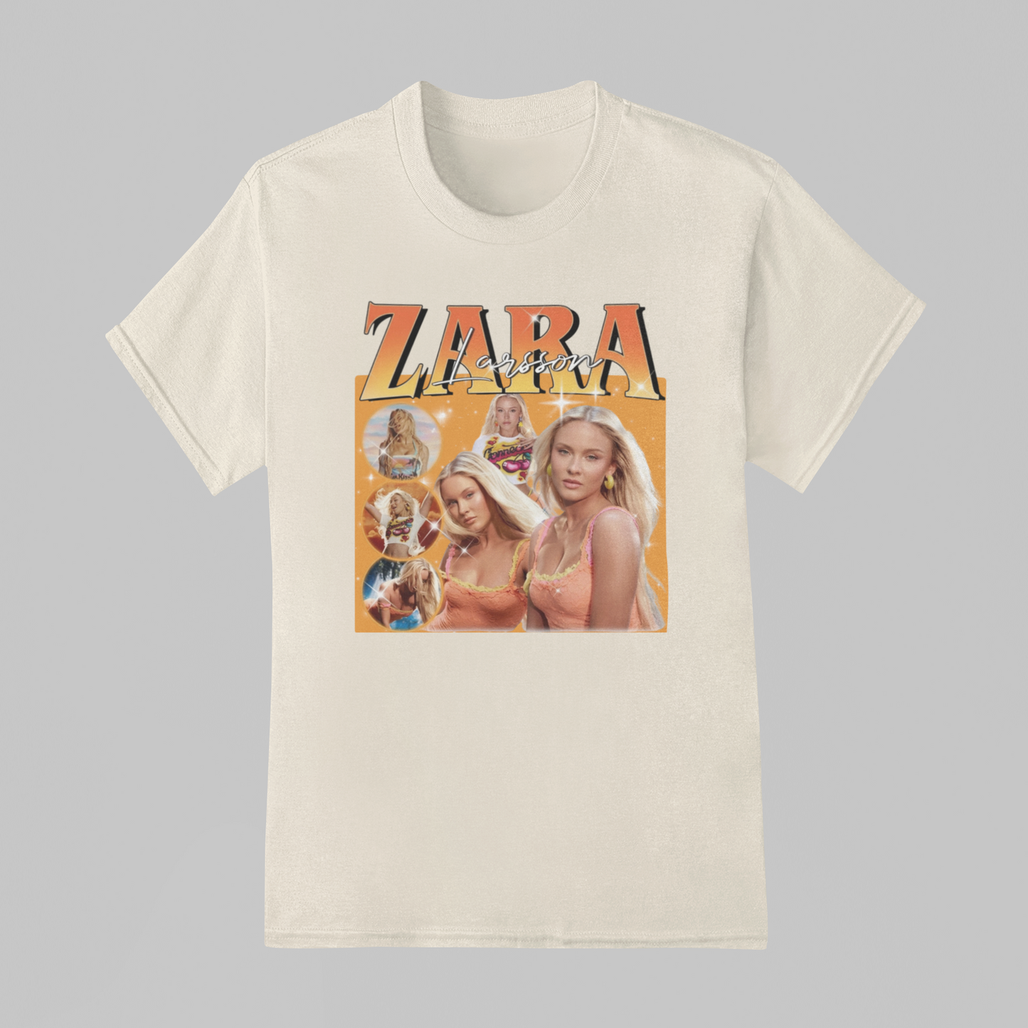 Camiseta Básica Zara Larsson Graphic Retro
