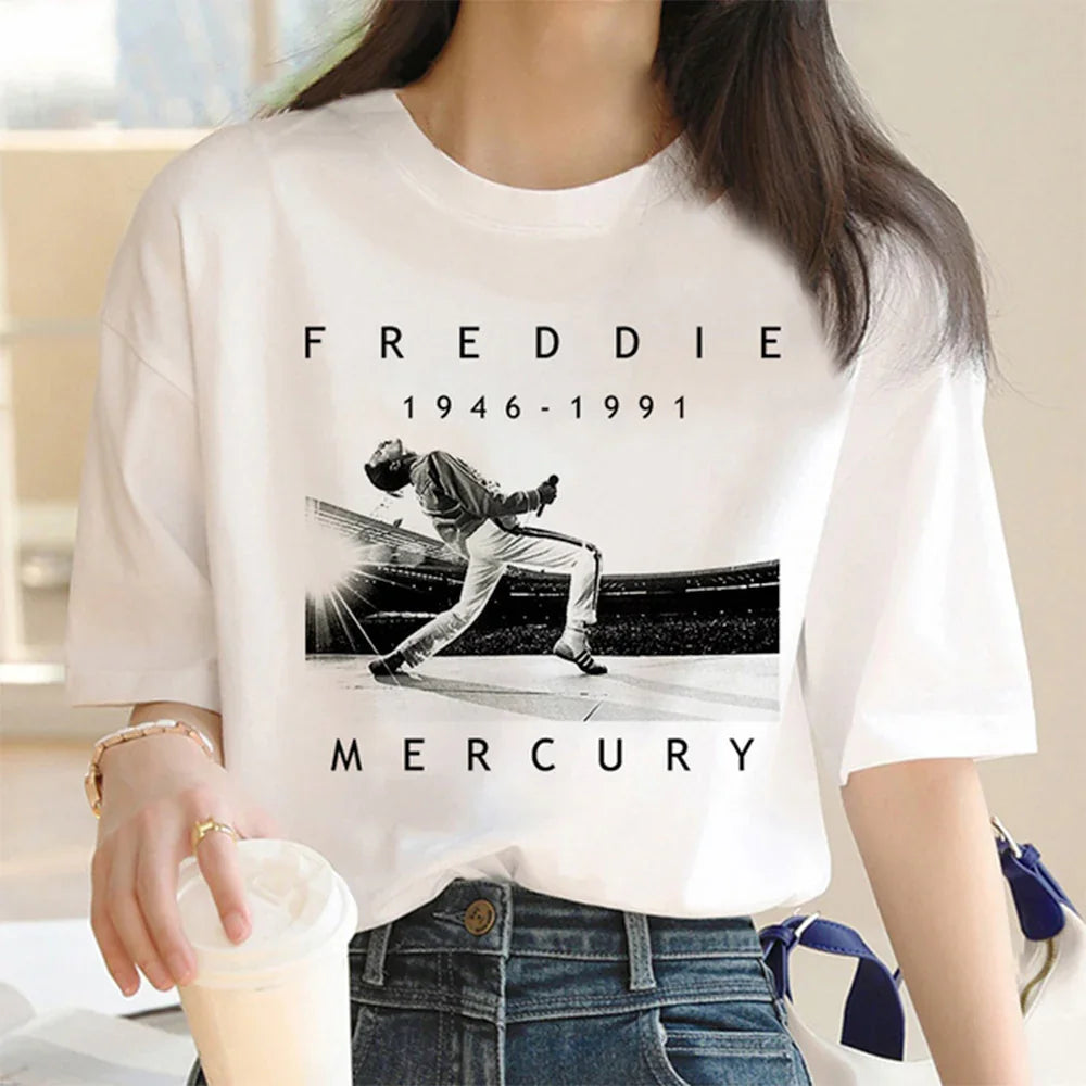 Camiseta Básica Queen Freddie Mercury