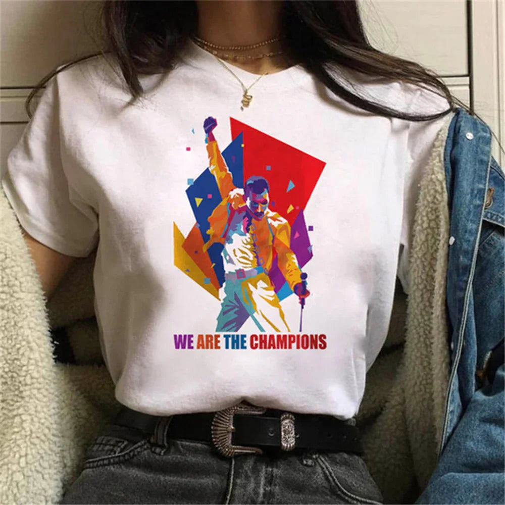 Camiseta Básica Queen We Are the Champions