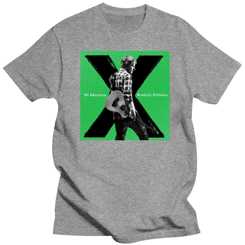 Camiseta Básica Ed Sheeran Wembley Edition Cinza