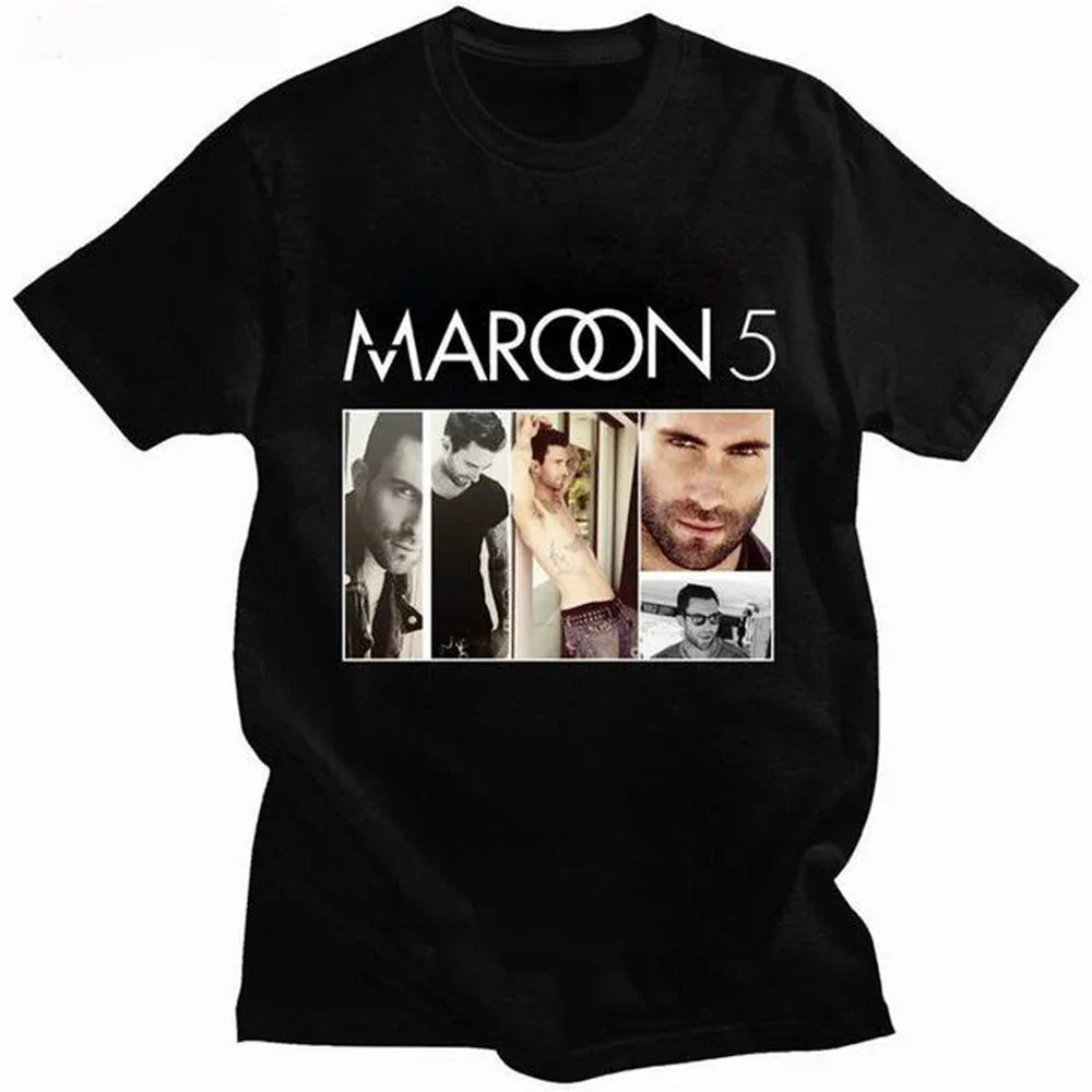 Camiseta Básica Maroon 5 Style