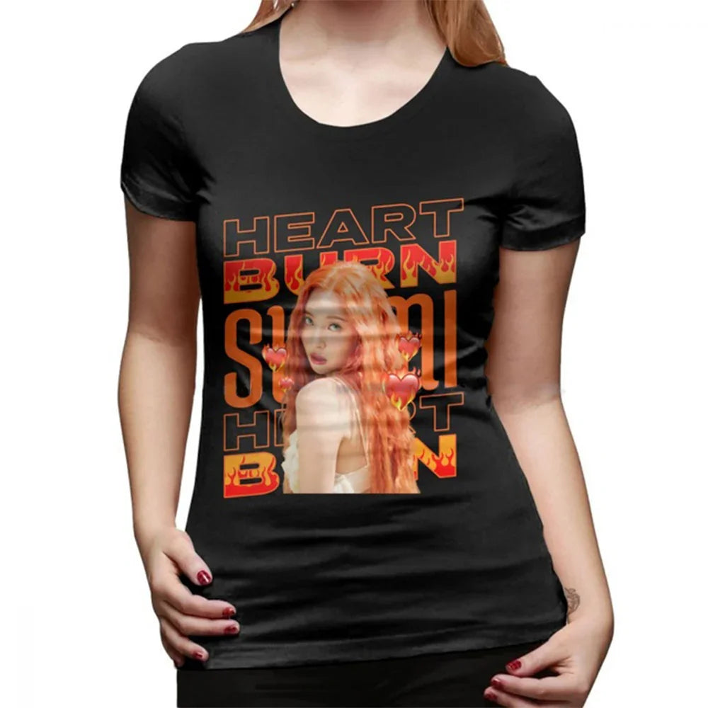 Camiseta Básica Heart Burn Sunmi