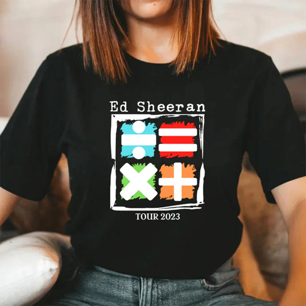 Camiseta Básica Ed Sheeran Tour 2023 Preto