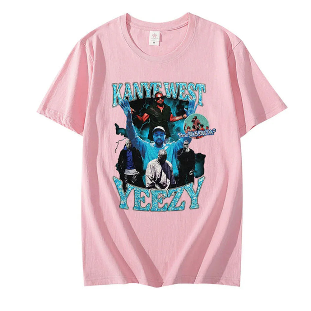 Camiseta Básica Kanye West Yeezy Rosa bebê