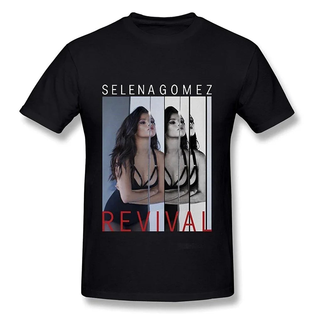 Camiseta Básica Selena Gomez Revival Tour - preto