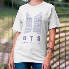 Camiseta Básica BTS Logo Purple