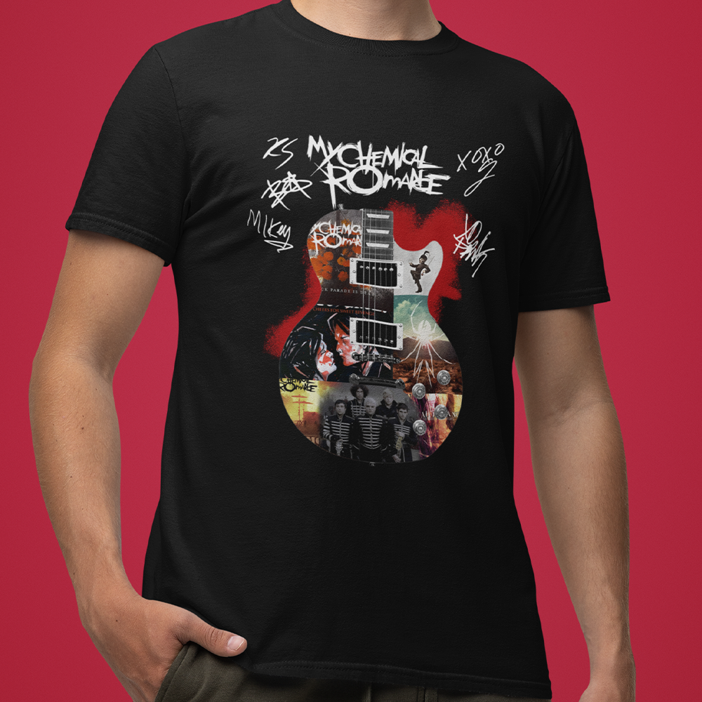 Camiseta Básica My Chemical Romance Guitar