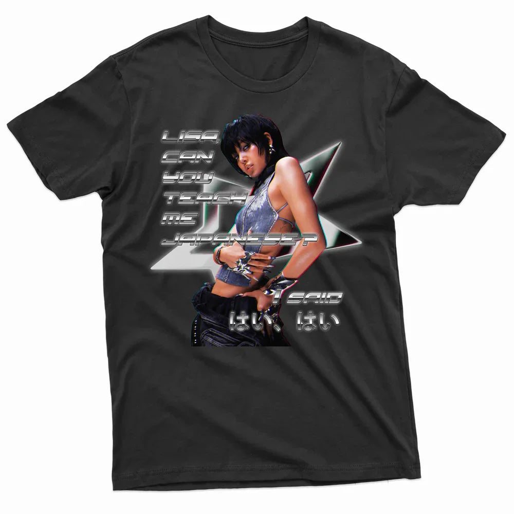 Camiseta Básica Lisa Japanese - preto