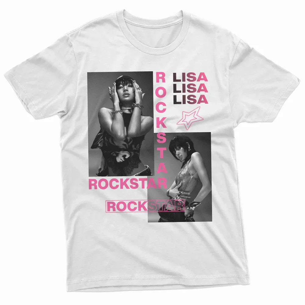 Camiseta Básica Lisa Pink - branco