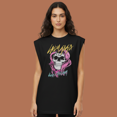 Regata Oversized Lady Gaga Born This Way Skull