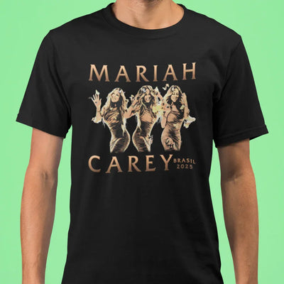 Camiseta Básica Unissex Mariah Carey Brasil 2025