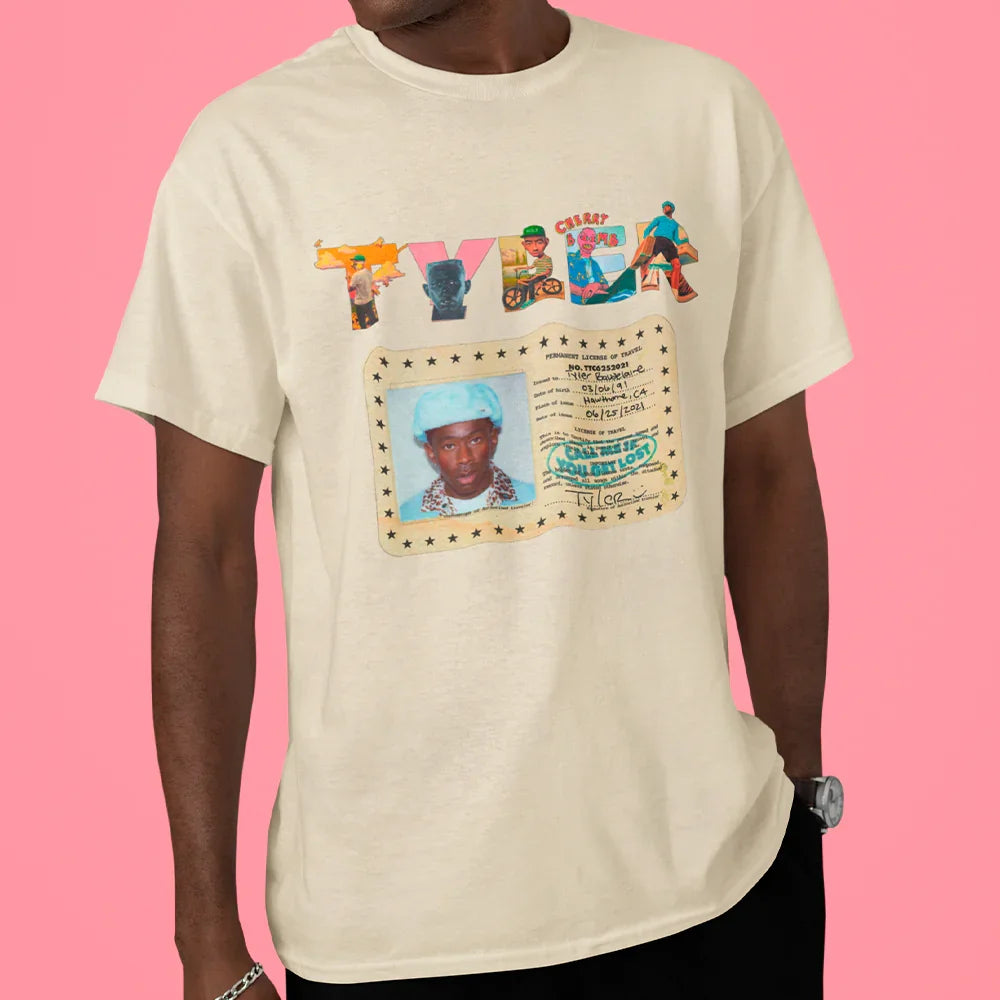 Camiseta Básica Tyler The Creator Permanent License Of Travel