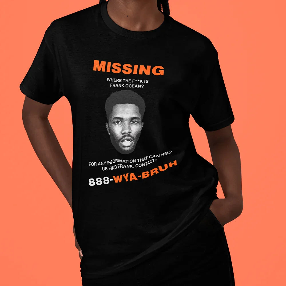 Camiseta Básica Frank Ocean Missing