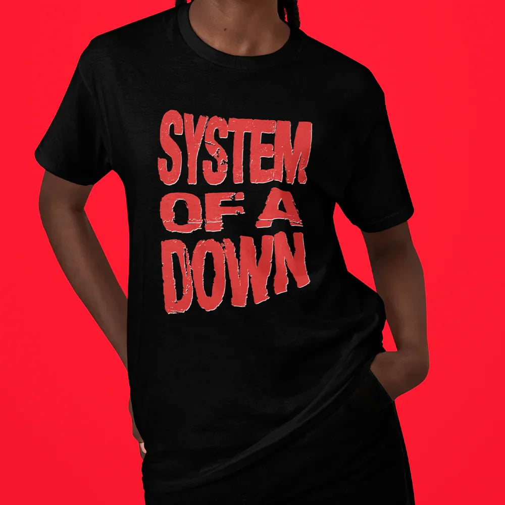 Camiseta Básica System Of A Down Red