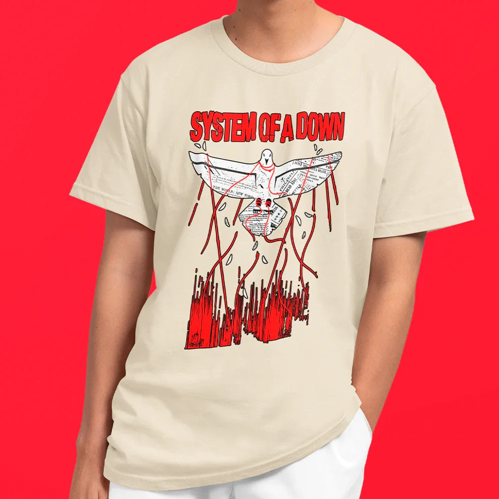 Camiseta Básica System Of A Down Dove