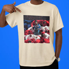Camiseta Básica Kendrick Lamar Superbowl Flag