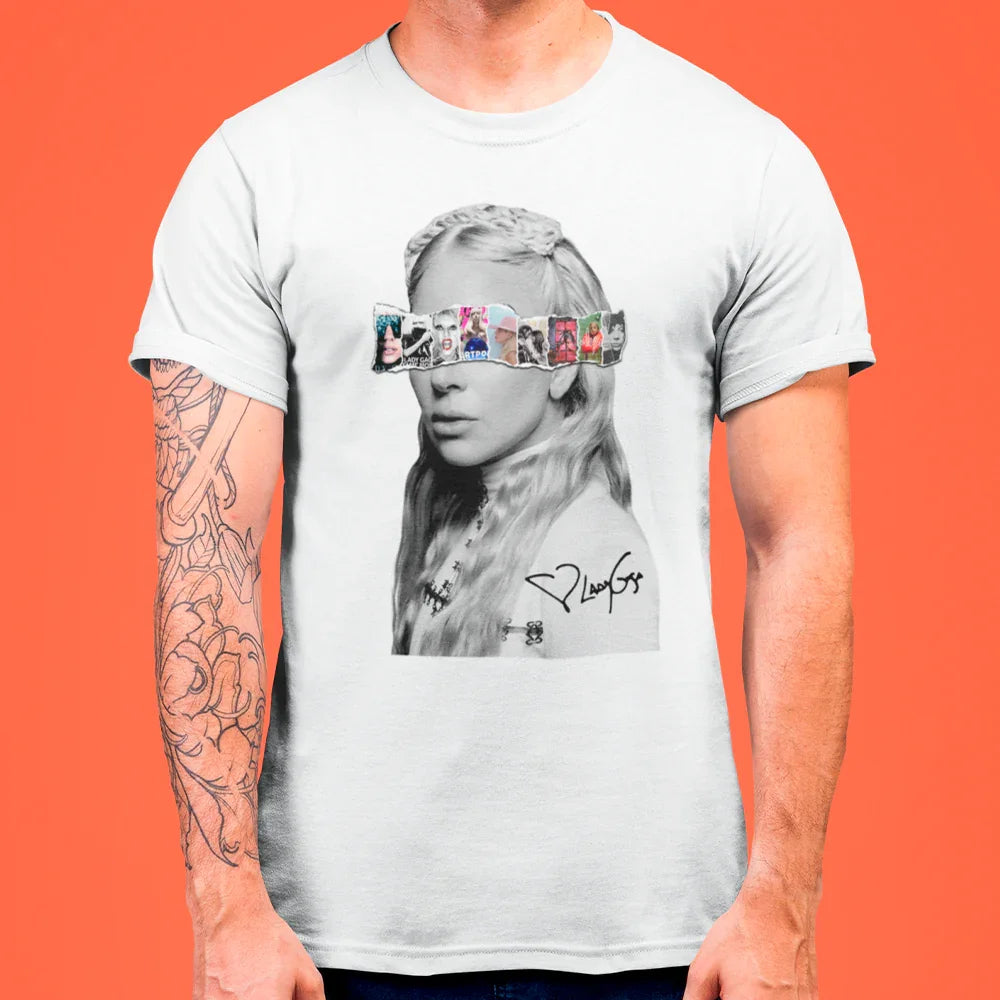 Camiseta Básica Lady Gaga Albuns