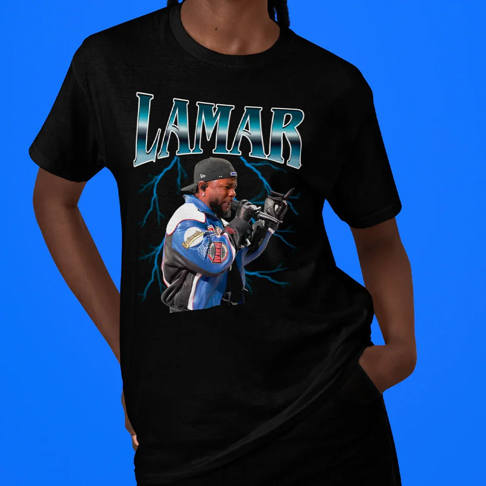Camiseta Básica Kendrick Lamar Lightning