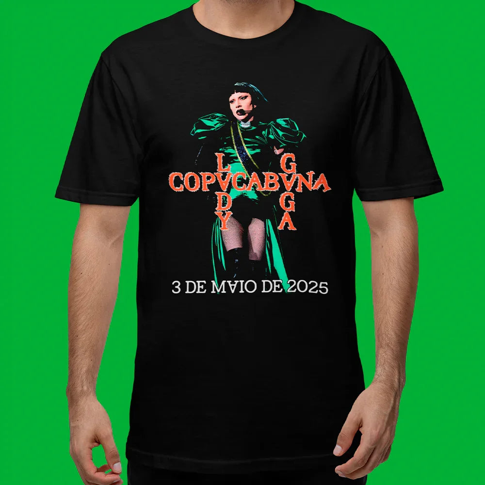 Camiseta Básica Lady Gaga Copacabana Gaga