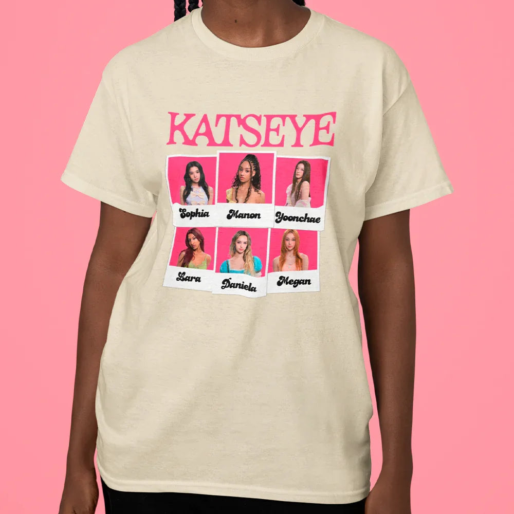 Camiseta Básica Katseye Polaroid