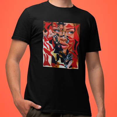 Camiseta Básica Rihanna Vogue Collage