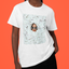 Camiseta Básica Rihanna White Roses