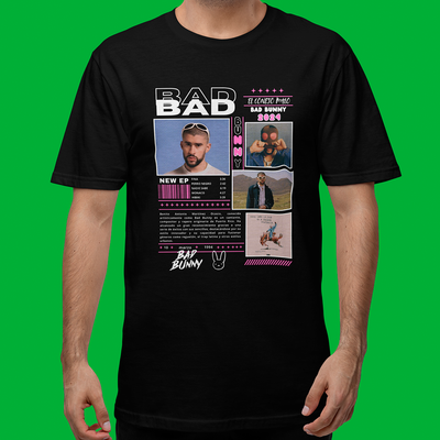 Camiseta Básica Bad Bunny El Conejo Malo
