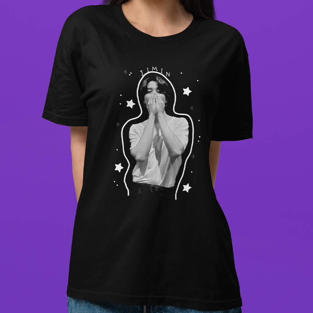 Camiseta Básica Jimin BTS Stars