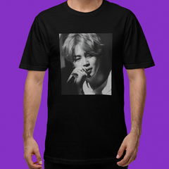 Camiseta Básica Jimin BTS Photo B&W