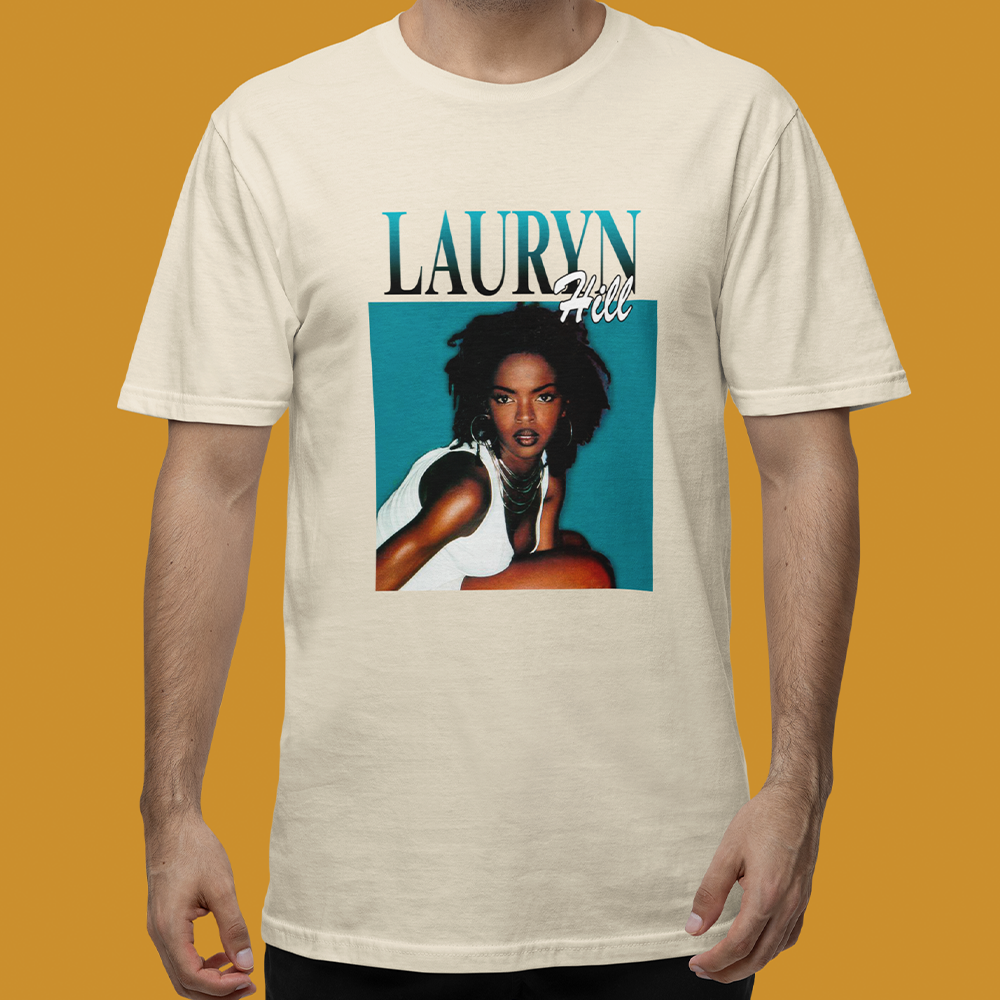Camiseta Básica Lauryn Hill Vintage