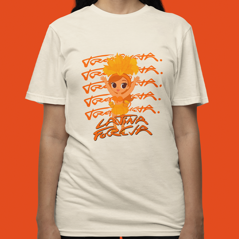 Camiseta Básica Unissex Karol G Latina Foreva