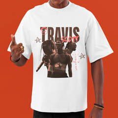 Camiseta Oversized Travis Scott Collage