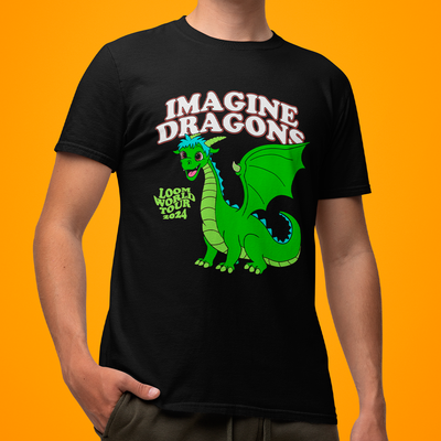 Camiseta Básica Imagine Dragons Loom Tour