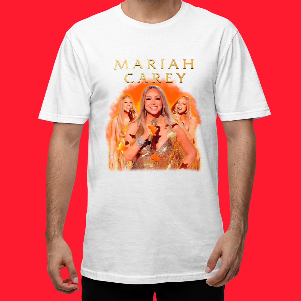 Camiseta Básica Mariah Carey Collage