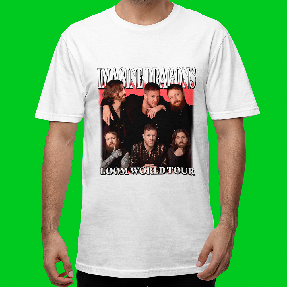 Camiseta Básica Imagine Dragons Loom World Tour