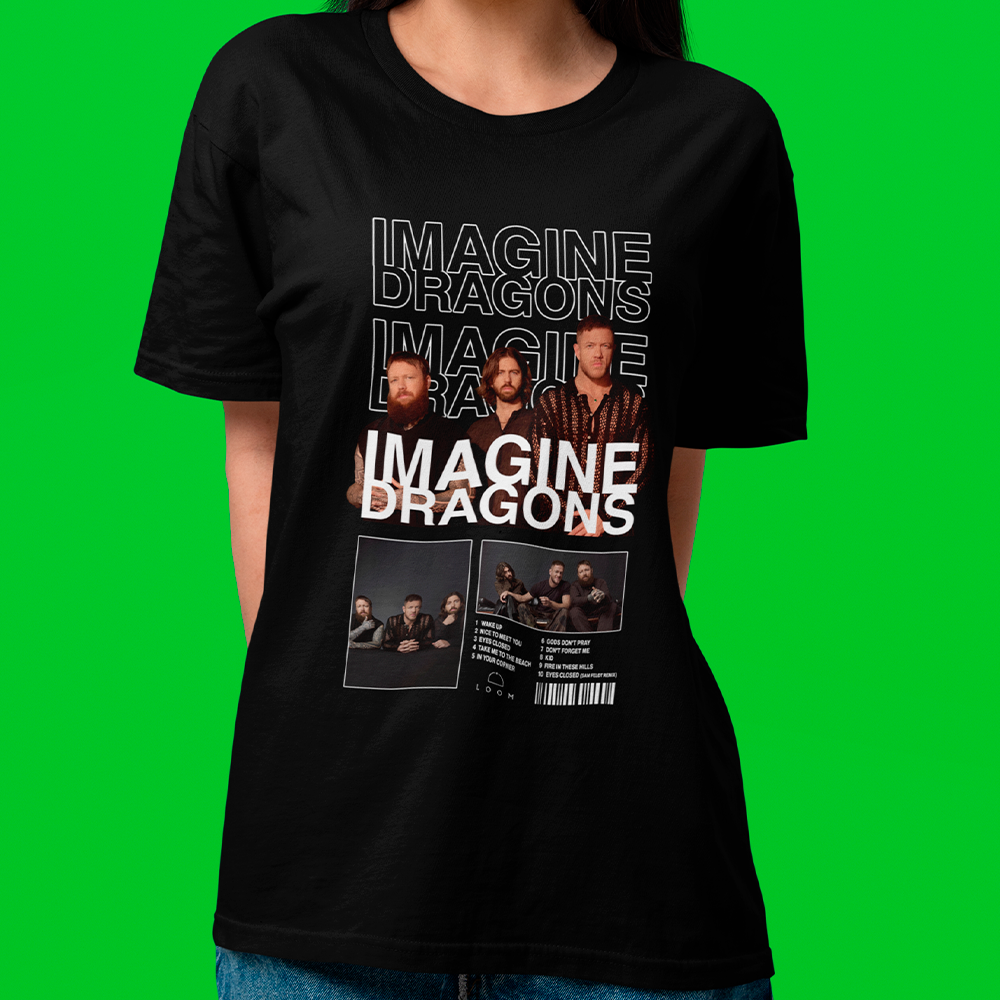 Camiseta Básica Imagine Dragons Tracklist