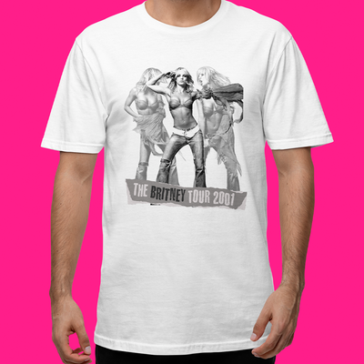 Camiseta Básica Britney Spears The Tour 2001