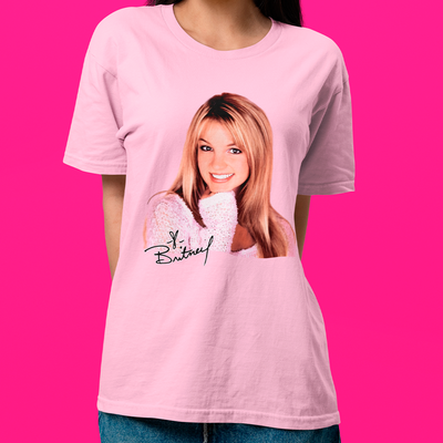 Camiseta Básica Britney Spears Cute