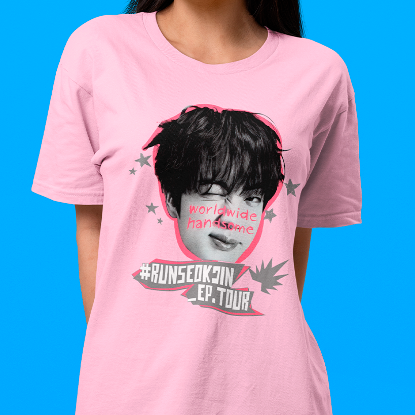 Camiseta Básica BTS Jin #Runseokjin – Saoko